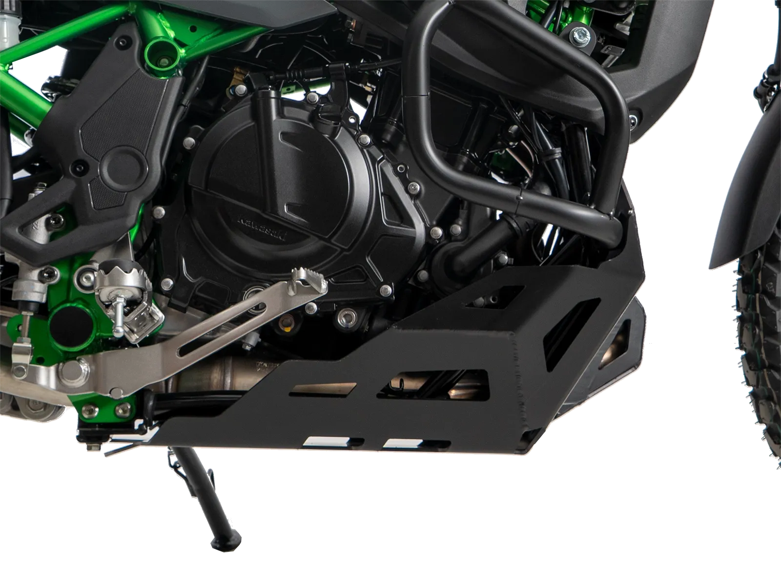 Engine protection plate black for Kawasaki KLE 500 / SE (2026-)