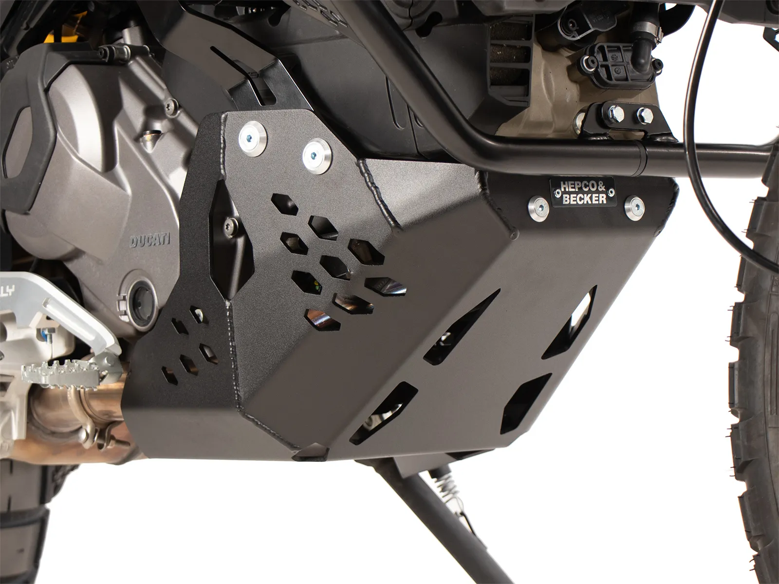 Engine protection plate black for Ducati DesertX Rally (2024-)