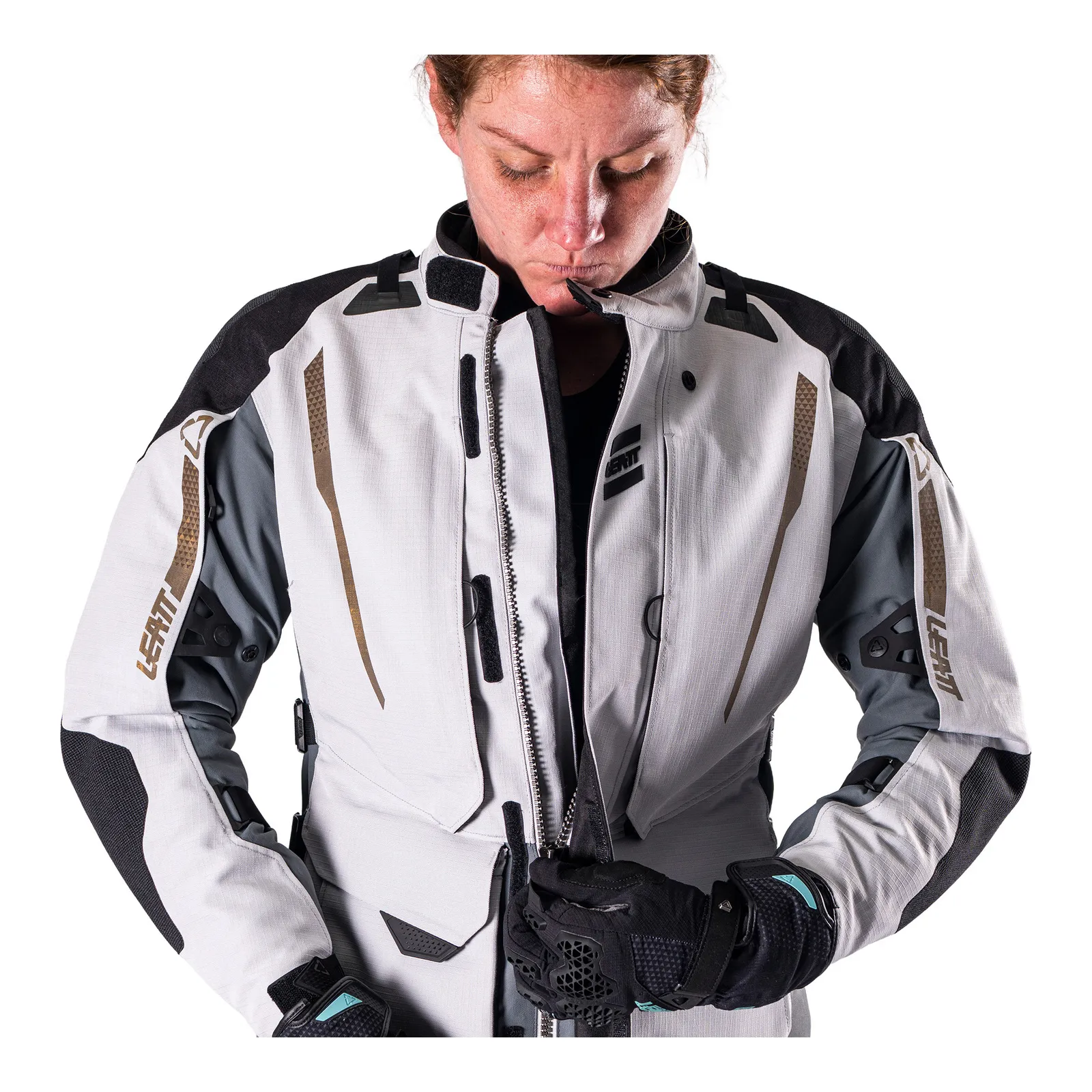 Leatt 5.5 ADV DriTour Jacket Women - Steel Grey (S/EU36/UK8/US4)