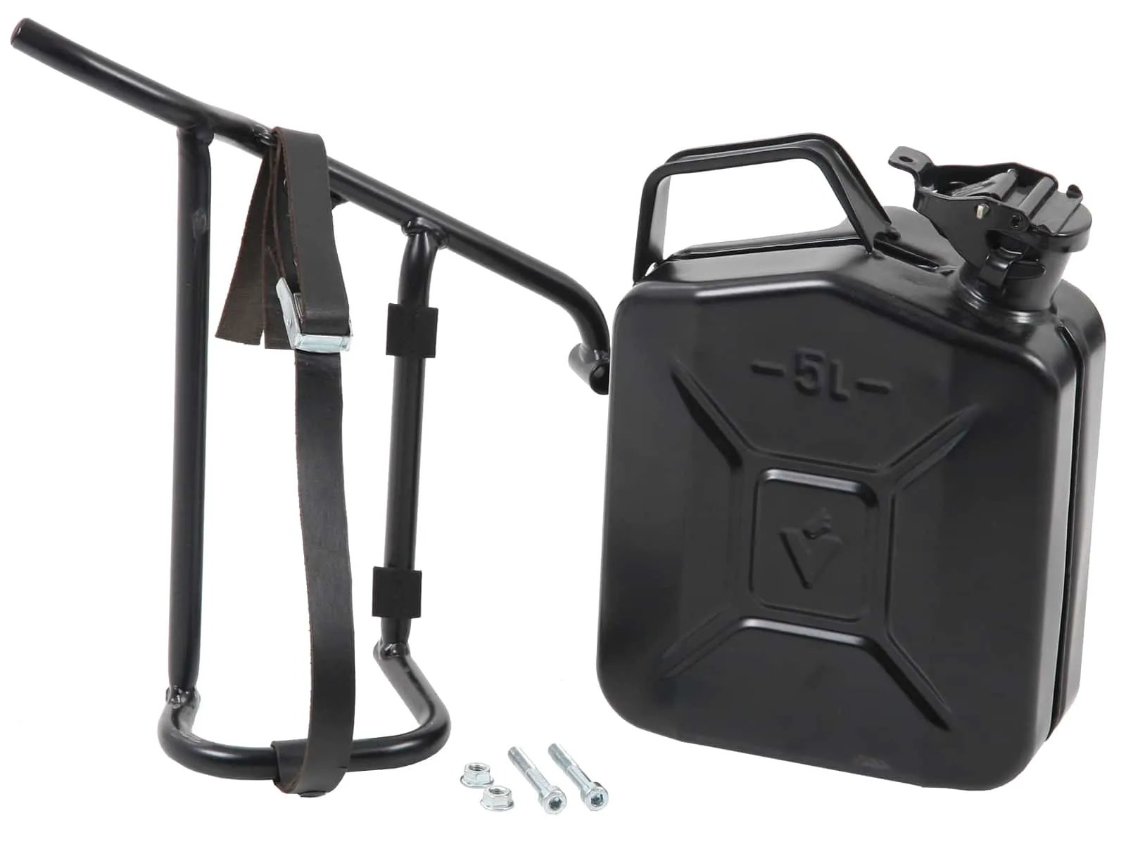 Canister 4ltr. incl. cutout holder left black for Moto Guzzi V 9 Roamer (2016-2025)