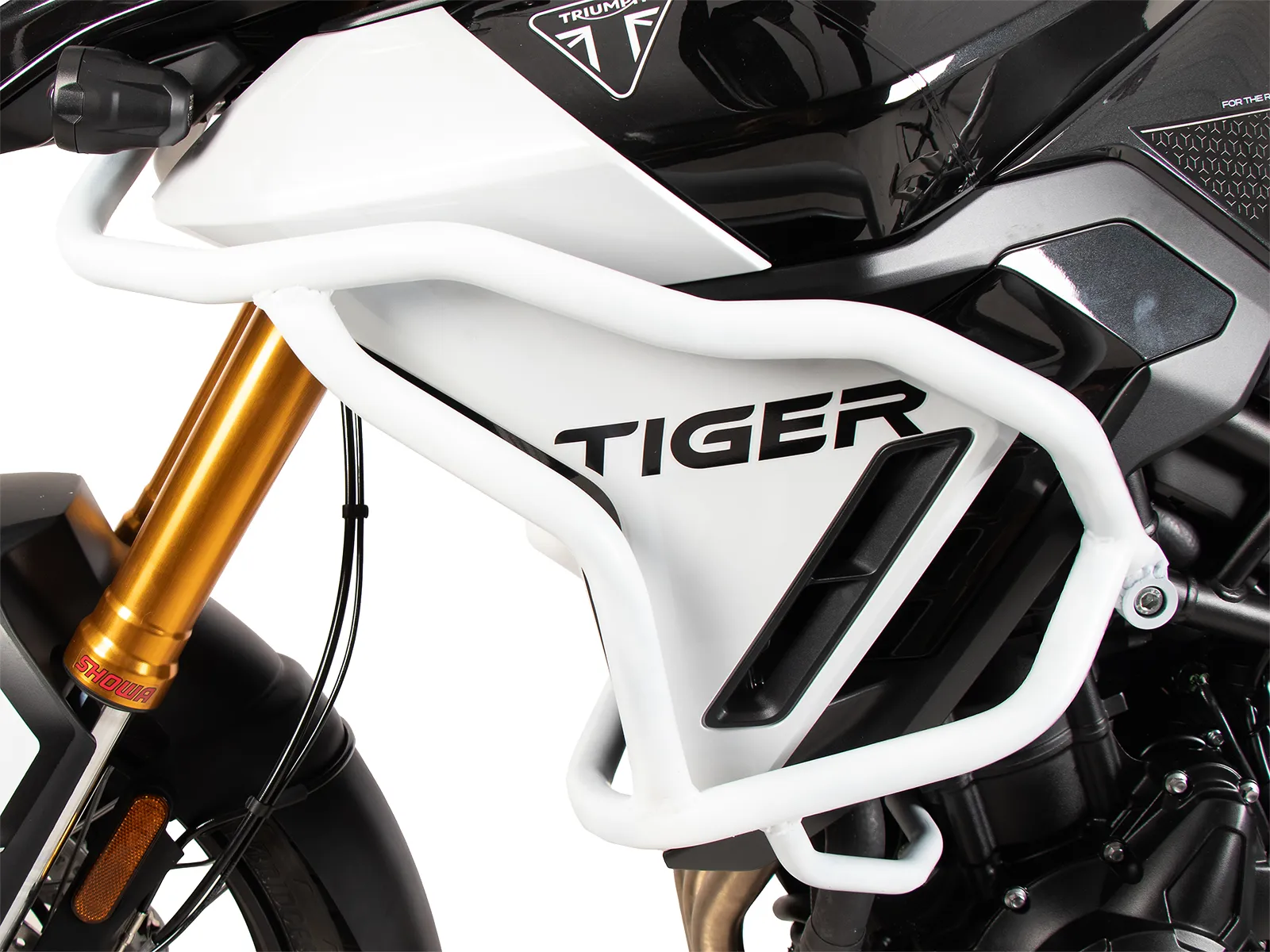 Tank guard "Solid" white for Triumph Tiger 900 Rally Pro (2024-)