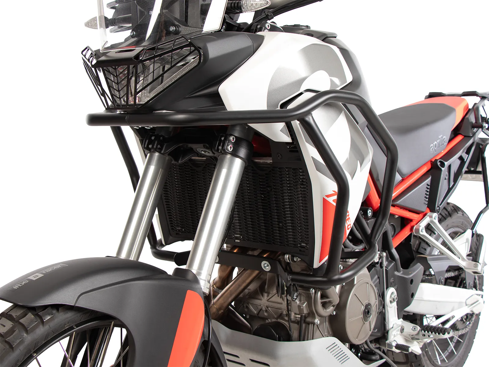 Red tank guard for Aprilia Tuareg 660 (2025-)