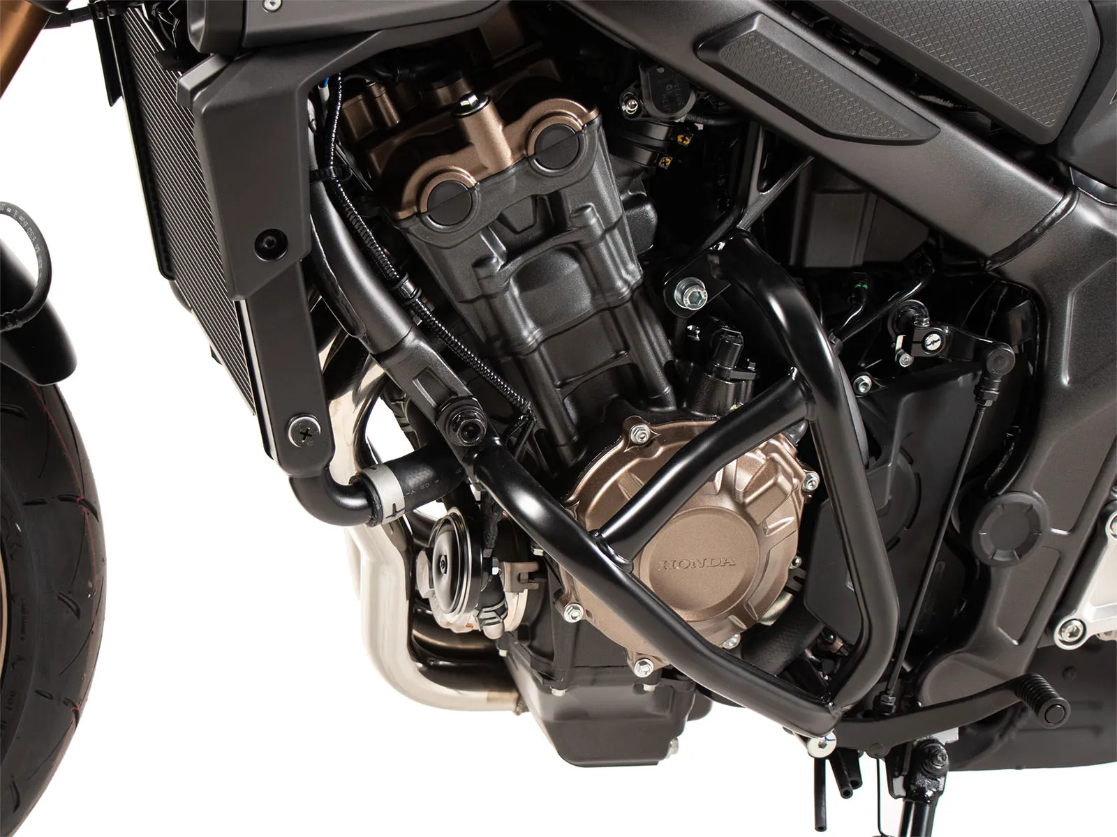 Engine guard "Solid" black for Honda CB 650 R (2024-)