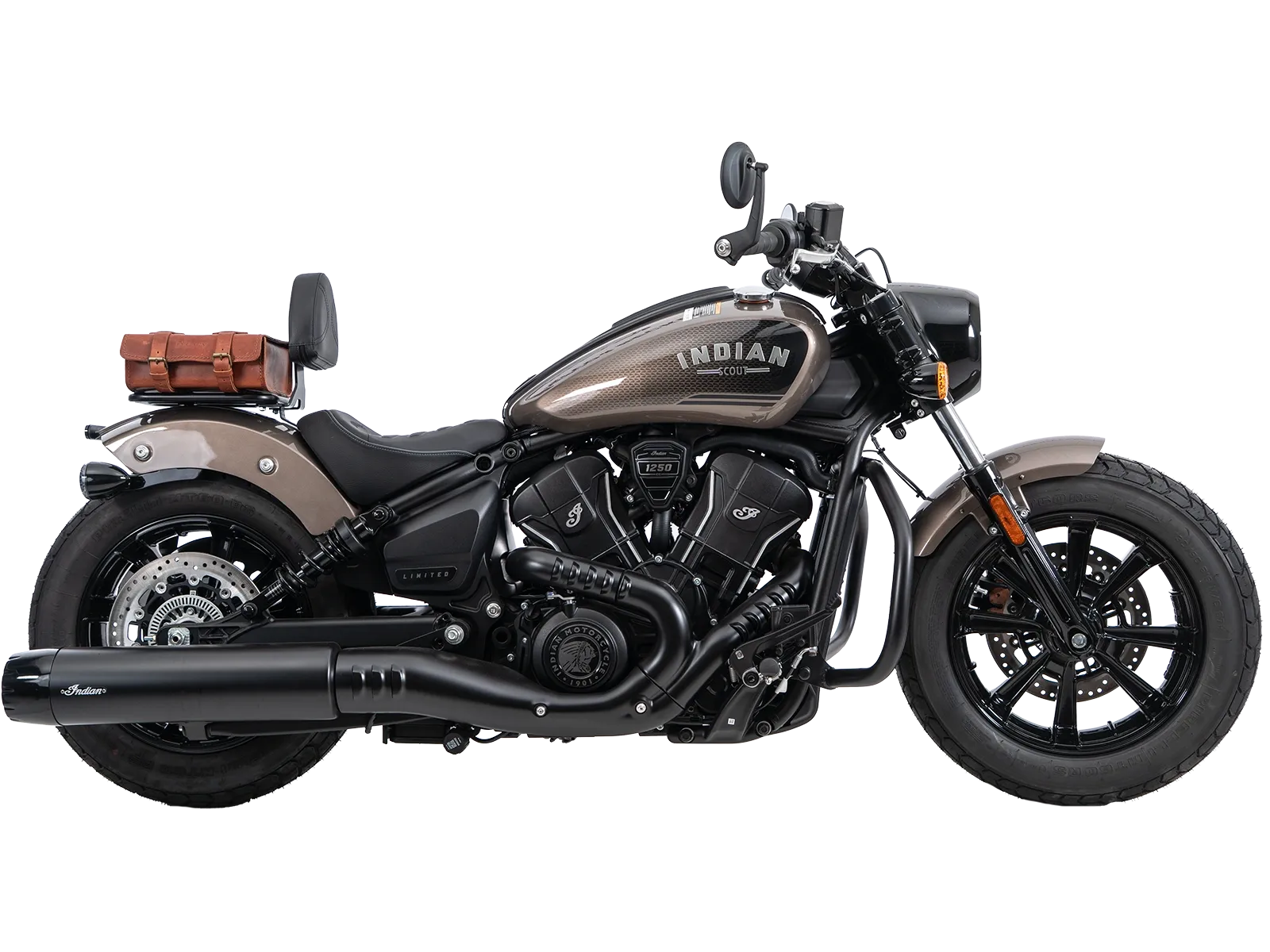 Solorack with backrest black for Indian Scout Bobber (2025-)