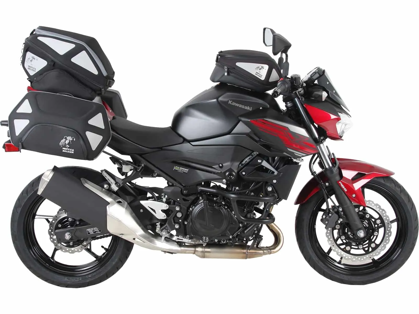 C-Bow side carrier black for Kawasaki Z 400 (2019-2023)