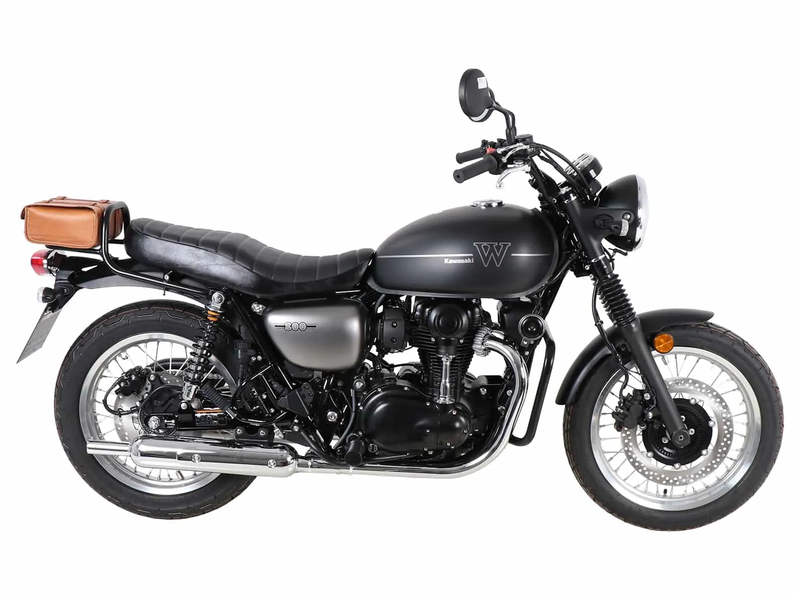 C-Bow side carrier chrome for Kawasaki W 800 Street / Cafe / Standard (2019-2025)