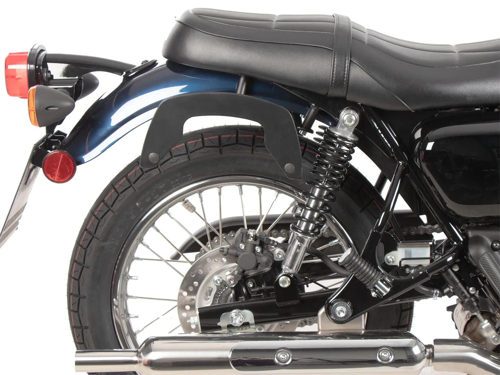 C-Bow side carrier black for Kawasaki W230 / Meguro S1 (2025-)