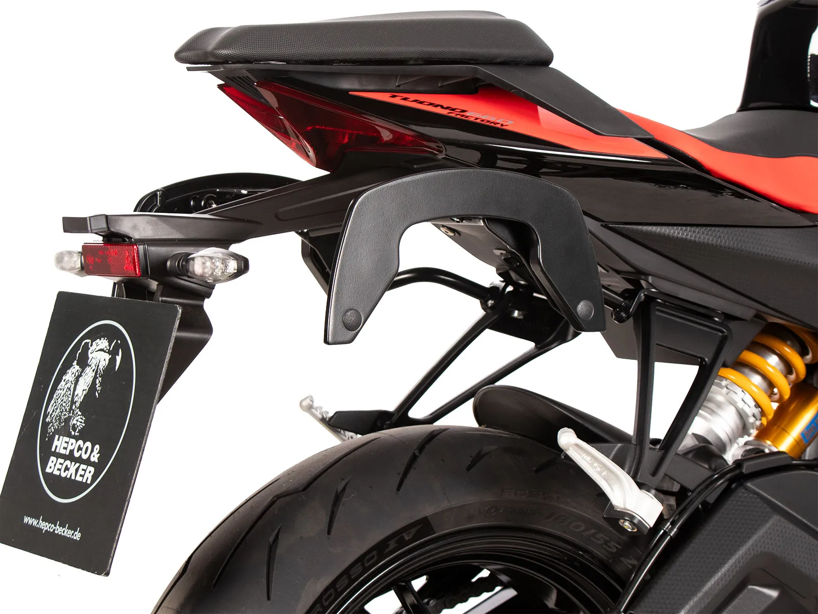 C-Bow side carrier black for Aprilia Tuono 660 Factory (2022-)