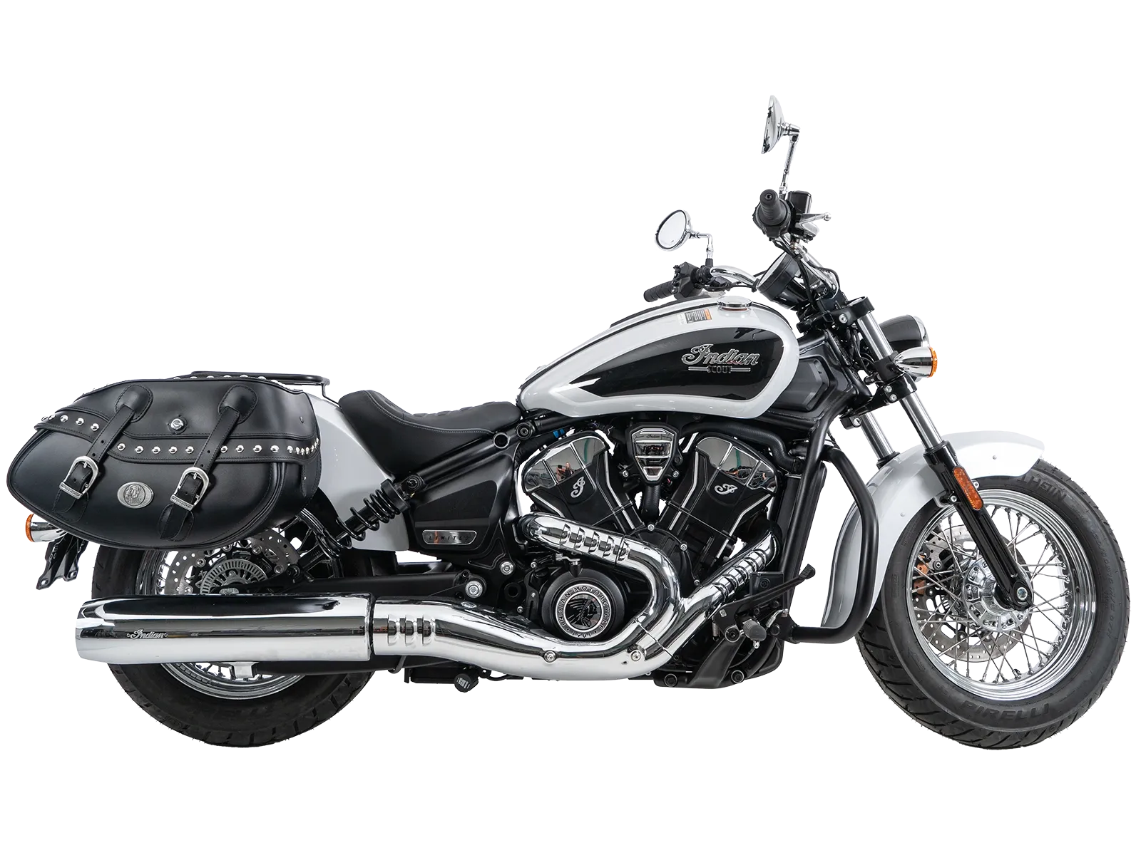 C-Bow side carrier chrome for Indian Scout Classic (2025-)
