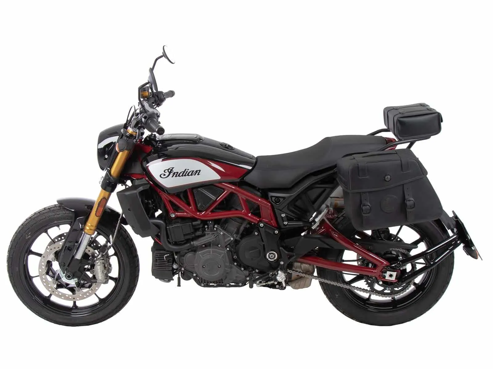 C-Bow side carrier one-sided left black for Indian FTR / S / R Carbon / Rally (2019-2025)