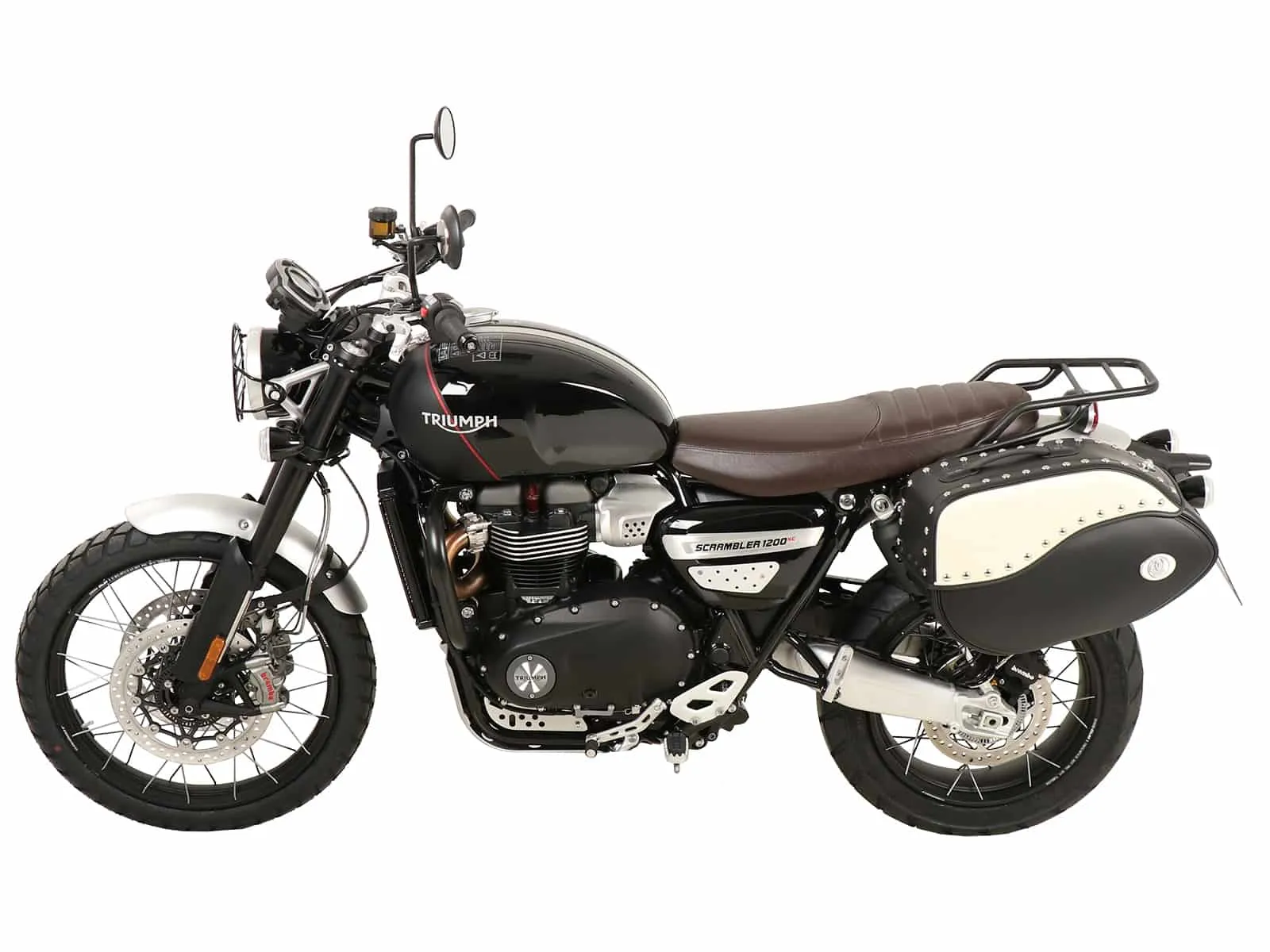 C-Bow side carrier one-sided left black for Triumph Scrambler 1200 XC (2019-2023)