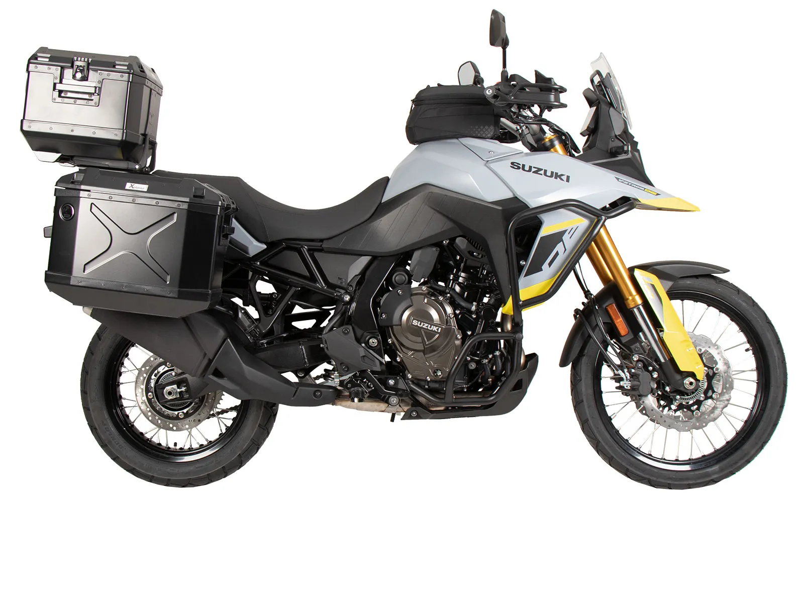 Case carrier set cutout black incl. Xplorer cutout black Case set for Suzuki V-Strom 800 (2024-)