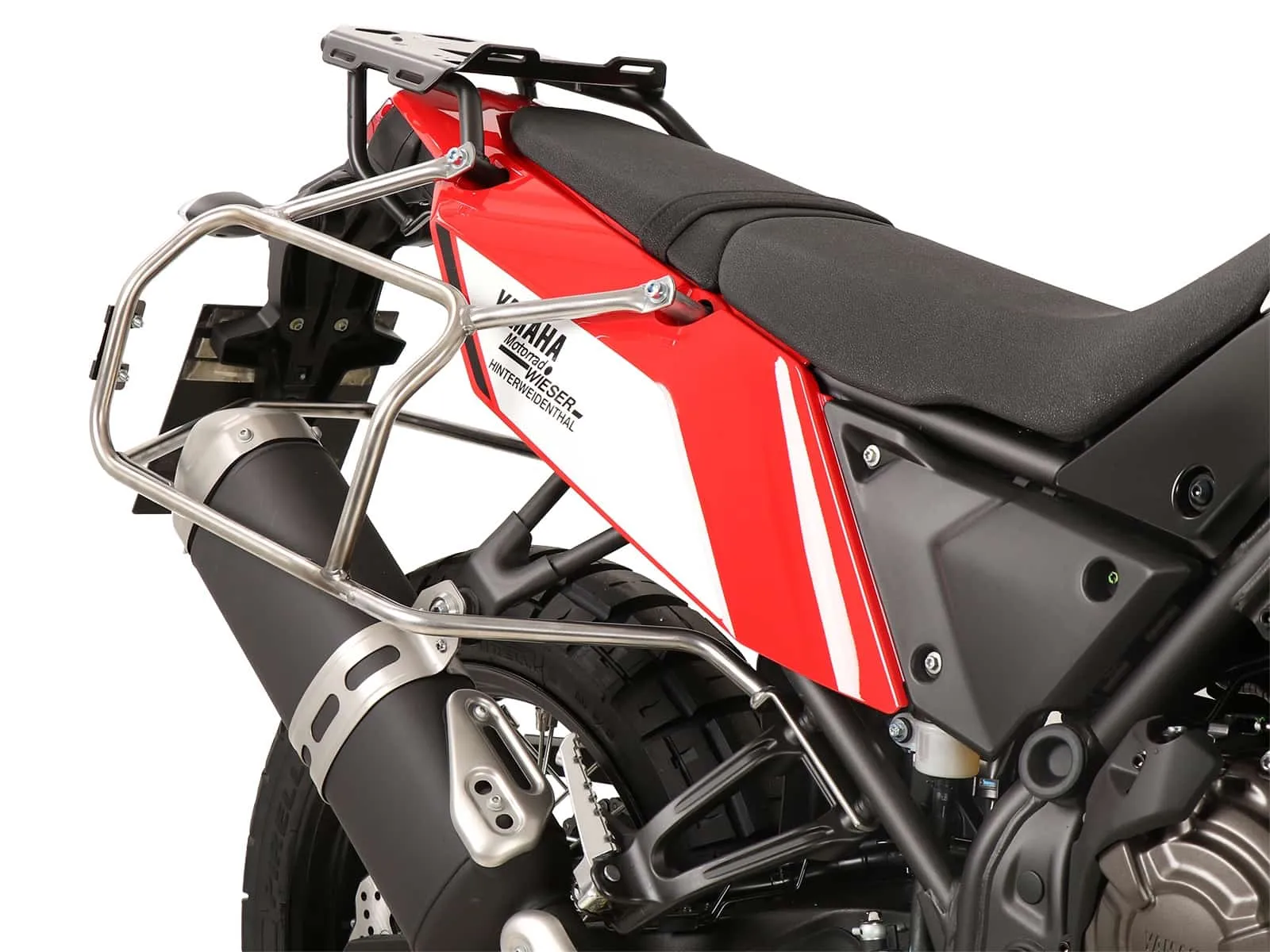 Case carrier set cutout black incl. Xplorer cutout case set for Yamaha Ténéré 700 World Raid (2022-2024) /World Rally (2023-2024)
