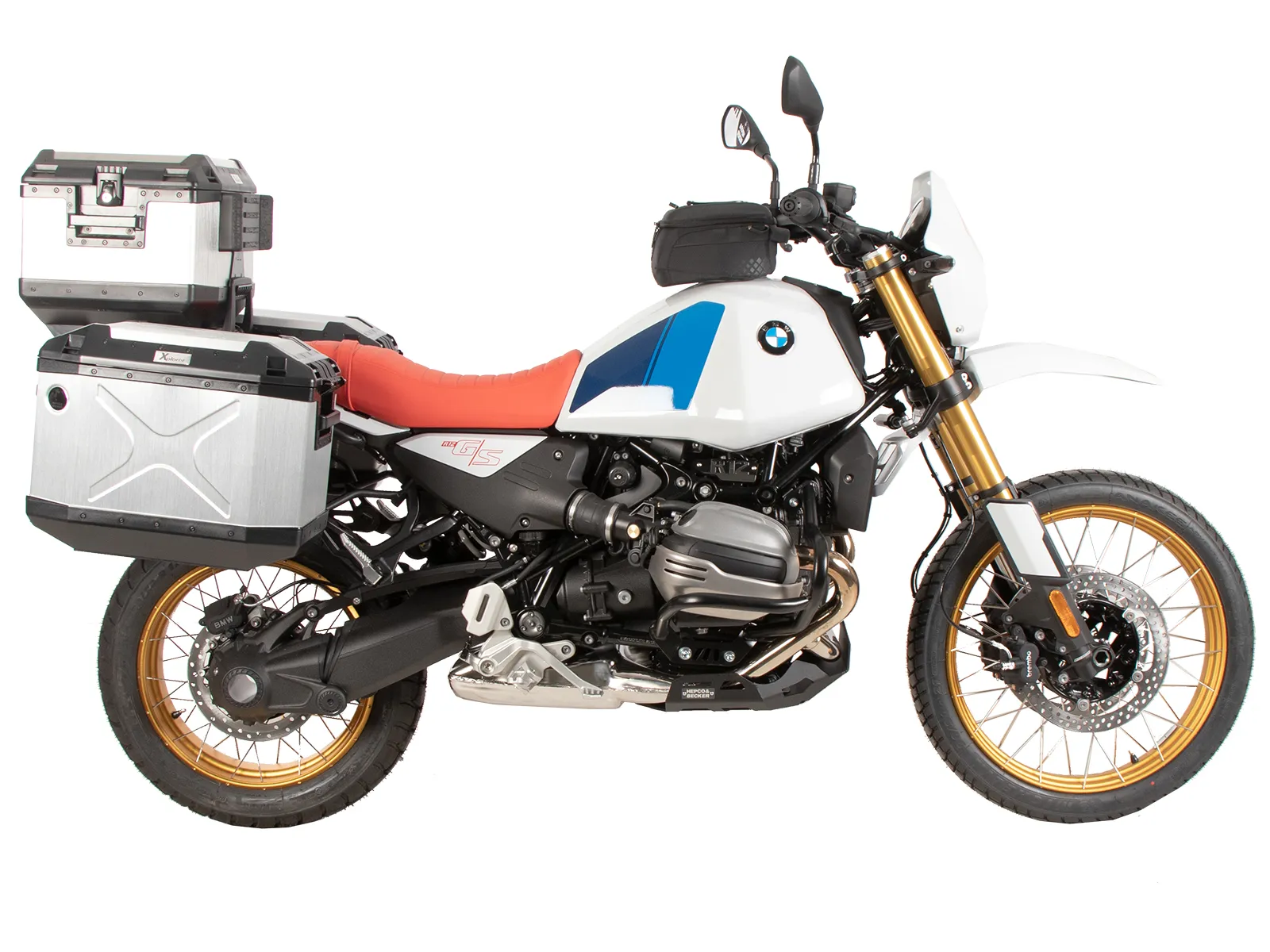 Case carrier set cutout incl. Xplorer cutout silver Case set for BMW R 12 G/S (2025-)