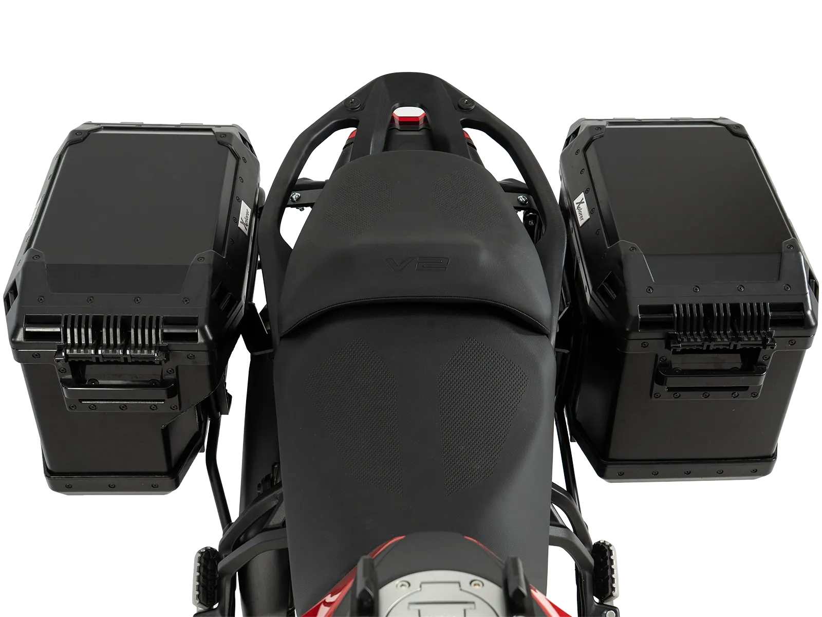 Suitcase carrier set cutout black incl. Xplorer cutout black Suitcase set for Ducati Multistrada V2 / S (2025-)