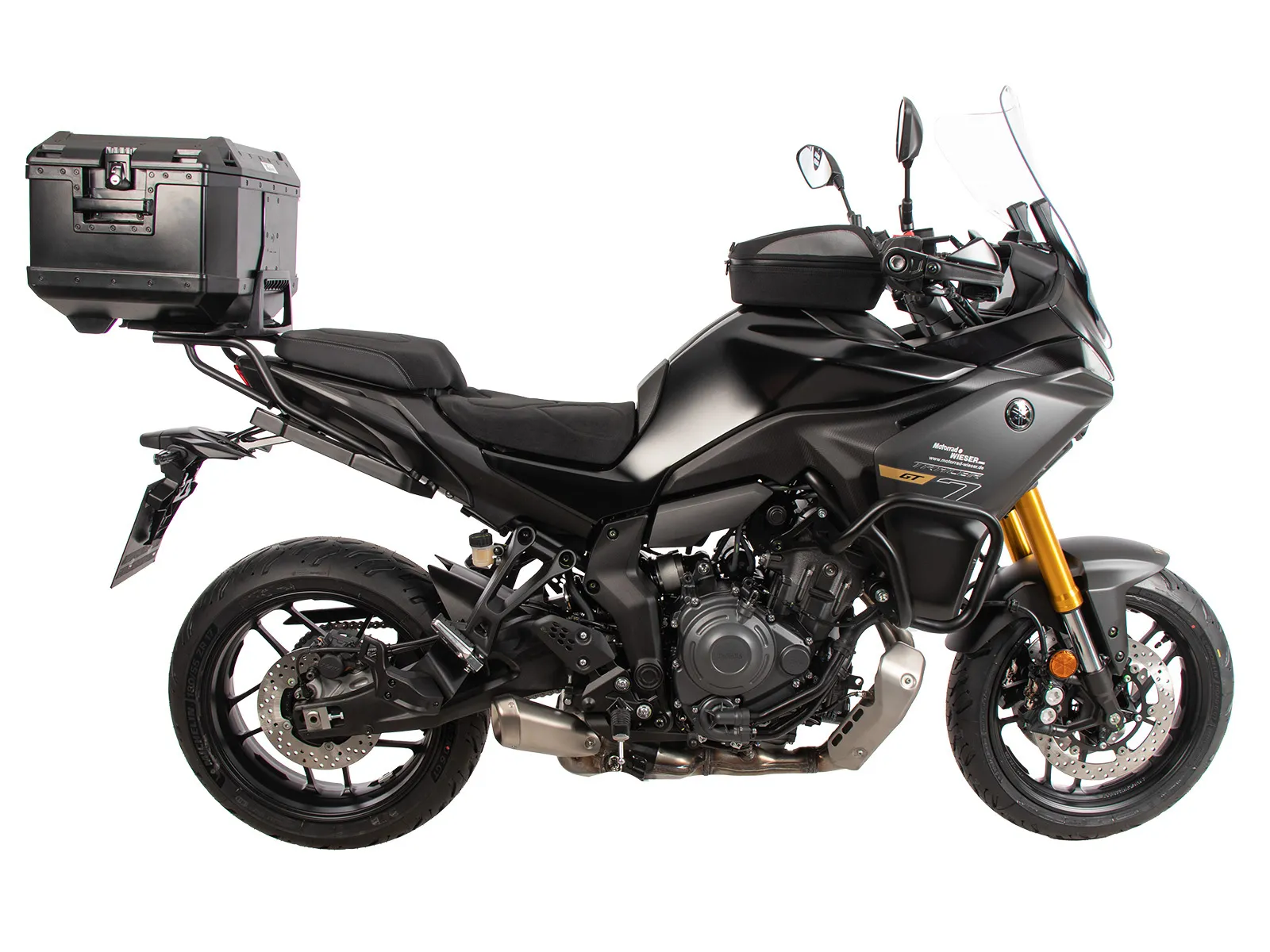 Alurack top case carrier black for Yamaha Tracer 7 / GT / Y-AMT (2025-), (model year 2026)