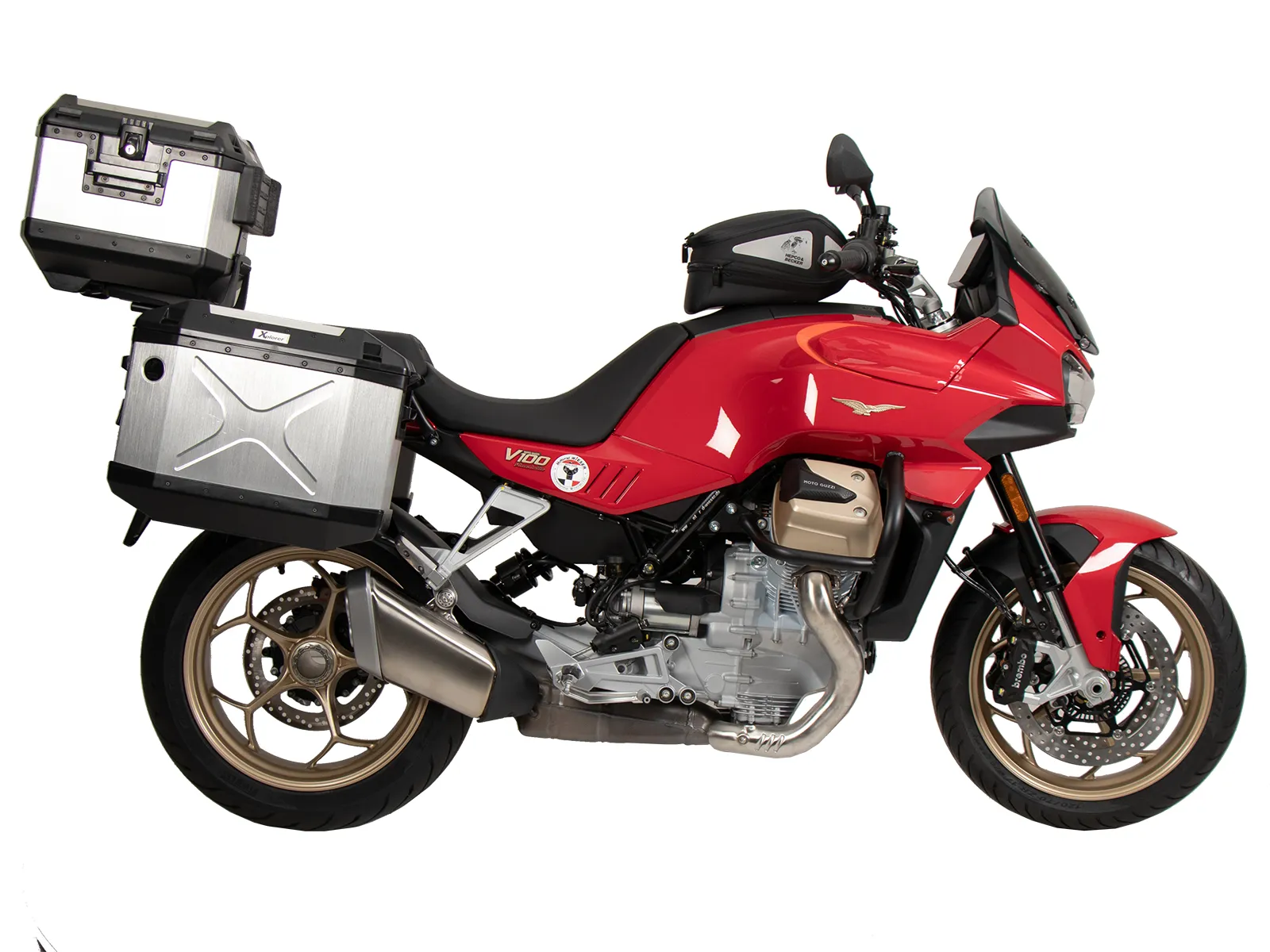 Alurack top case carrier black for Moto Guzzi V100 Mandello / S (2022-)