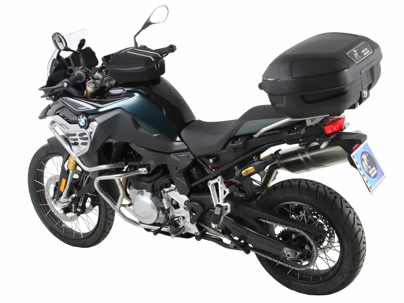 Alurack top case carrier black for combination with original accessory luggage rack for BMW F 750 GS (2018-2023)