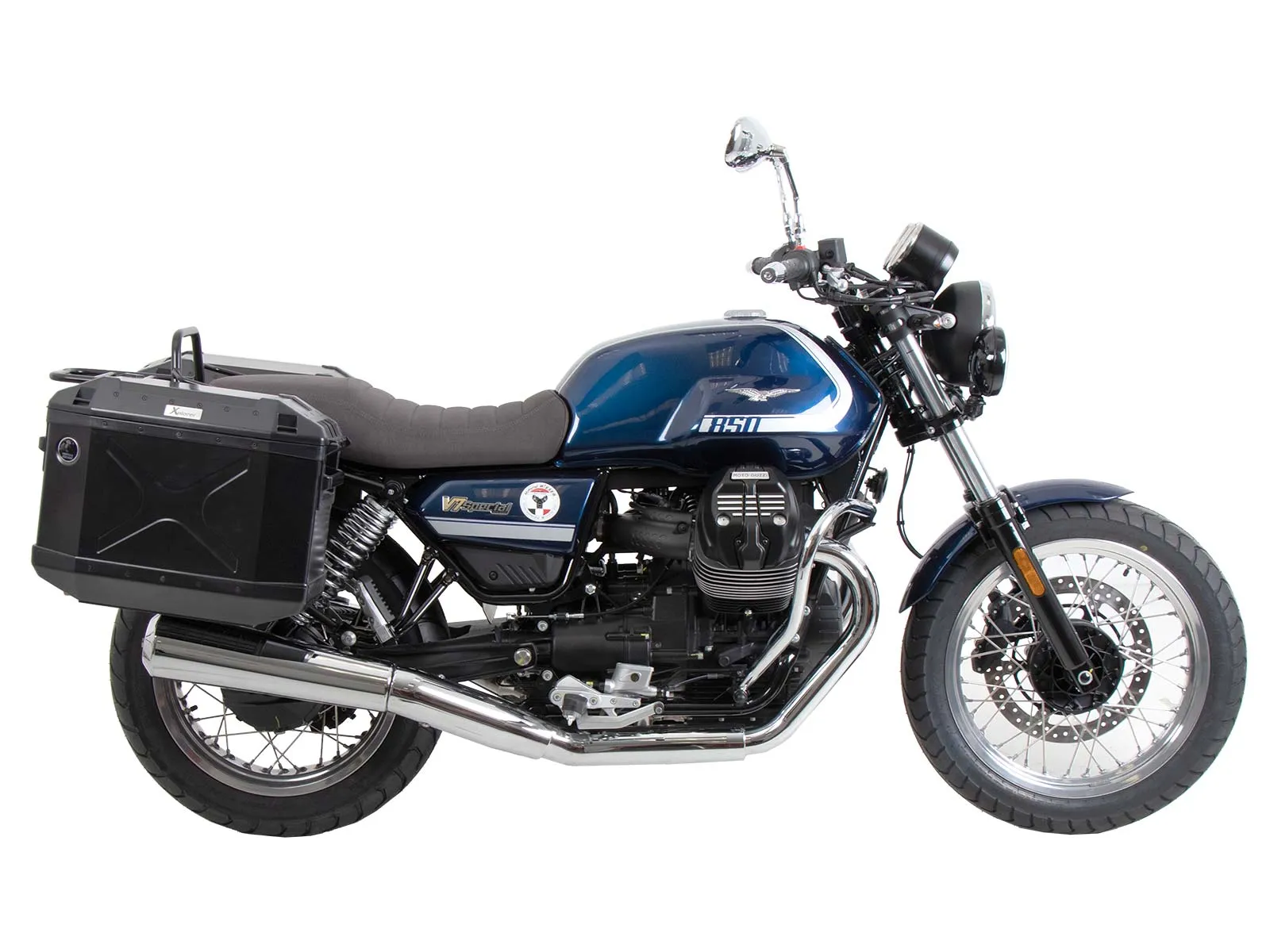 Side case carrier bolted chrome for Moto Guzzi V7 Special (2025-)