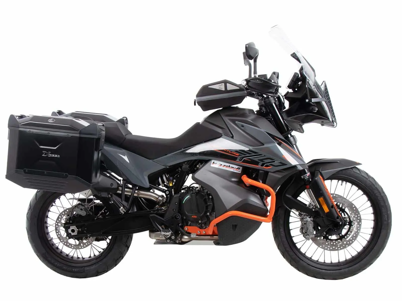 Side case carrier fixed black for KTM 890 Adventure / R / Rally (2021-2022)