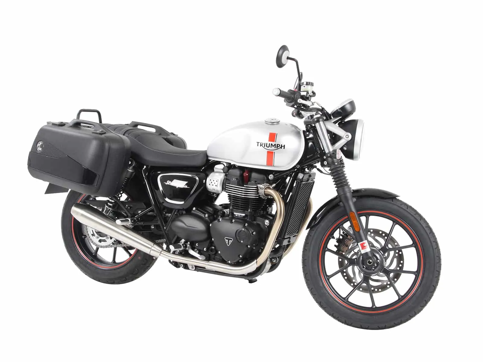 Side case carrier bolted chrome for Triumph Speed Twin 900 (2023-2024)