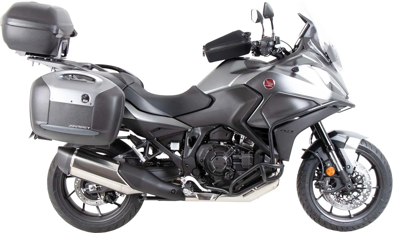 Alurack top case carrier black for combination with original luggage rack black for Honda NT 1100 (2022-2024)