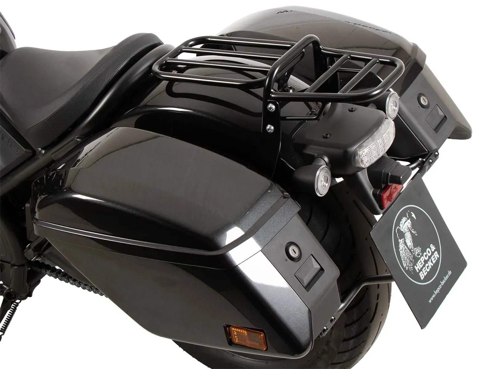 Tubular luggage rack black for Honda CMX 1100 Rebel / DCT (2021-2024)