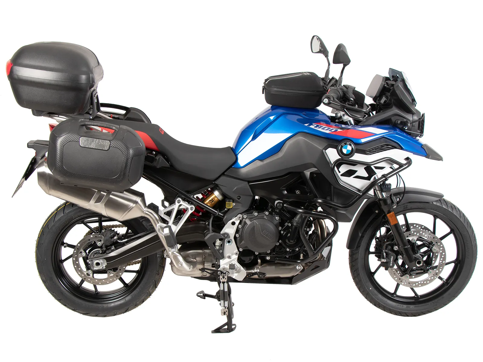 Easyrack top case carrier for combination with original stainless steel bridge black for BMW F 800 GS (2024-)