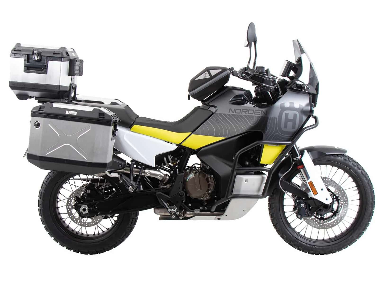 Easyrack top case carrier for combination with original luggage rack black for Husqvarna Norden 901 / Expedition (2022-)