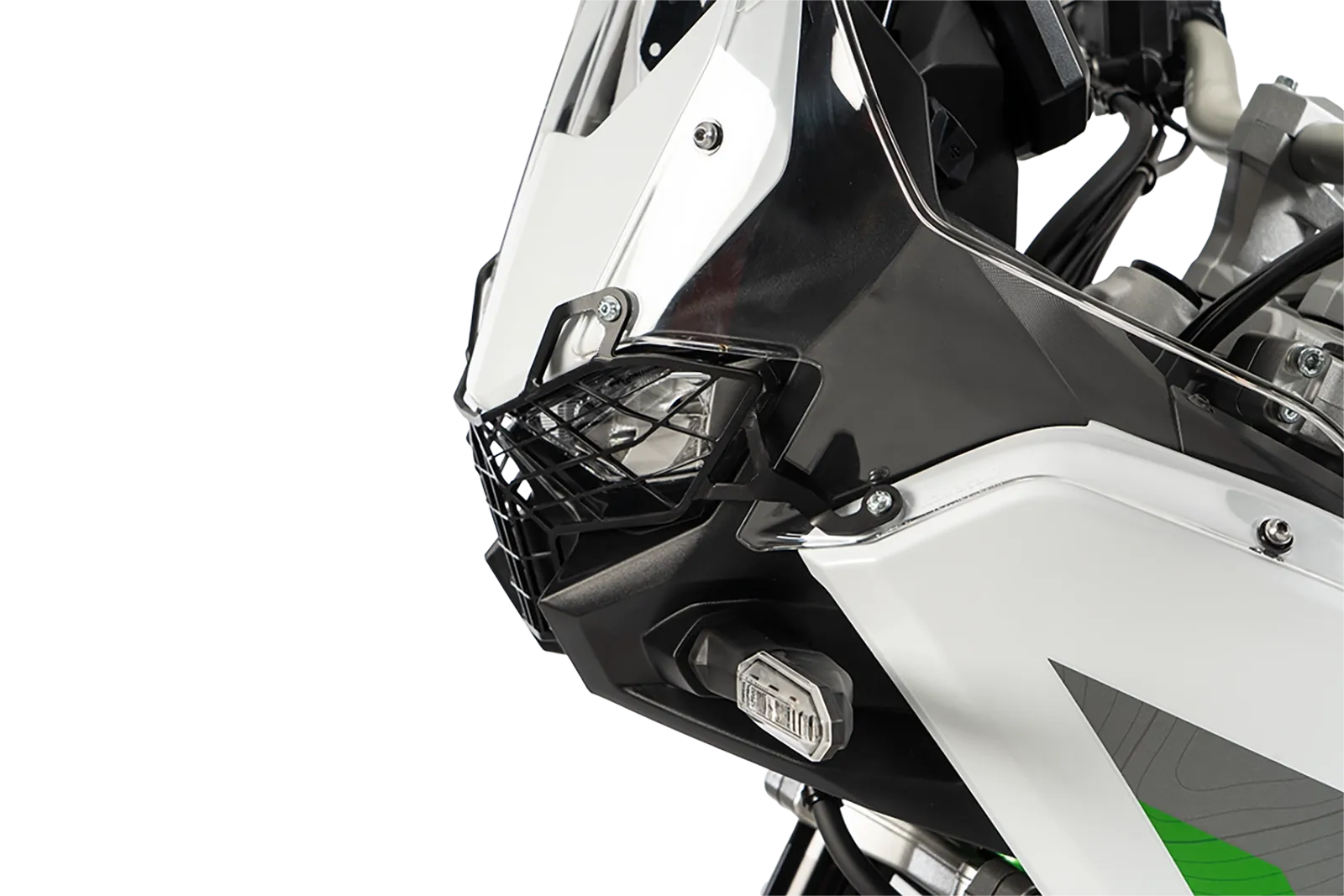 Black lamp guard for Kawasaki KLE 500 / SE (2026-)