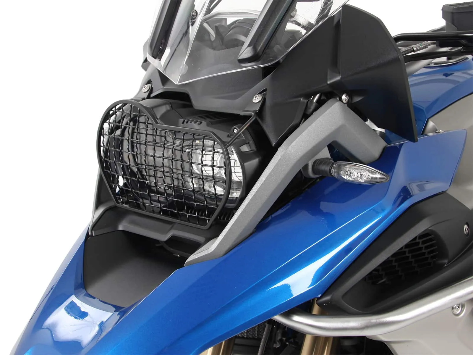 Black lamp guard grille for BMW R 1250 GS (2018-2023)