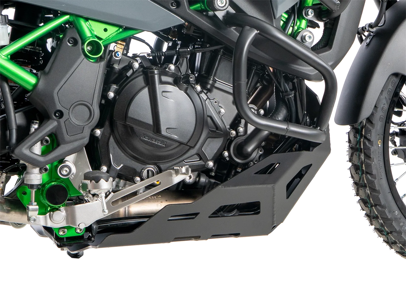 Engine protection plate black for Kawasaki KLE 500 / SE (2026-)