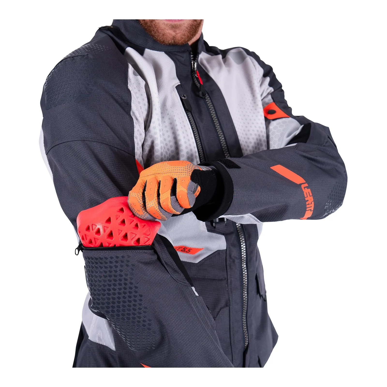 Leatt 5.5 ADV FlowTour Jacket - Iron (S/US38/EU48)