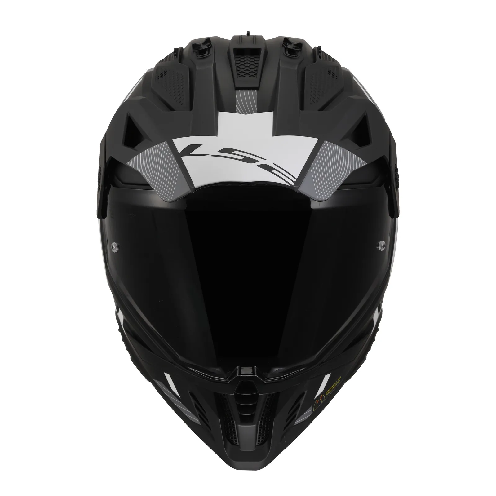 LS2 MX702 Pioneer II (XS) Hill - Matte Black / White 06