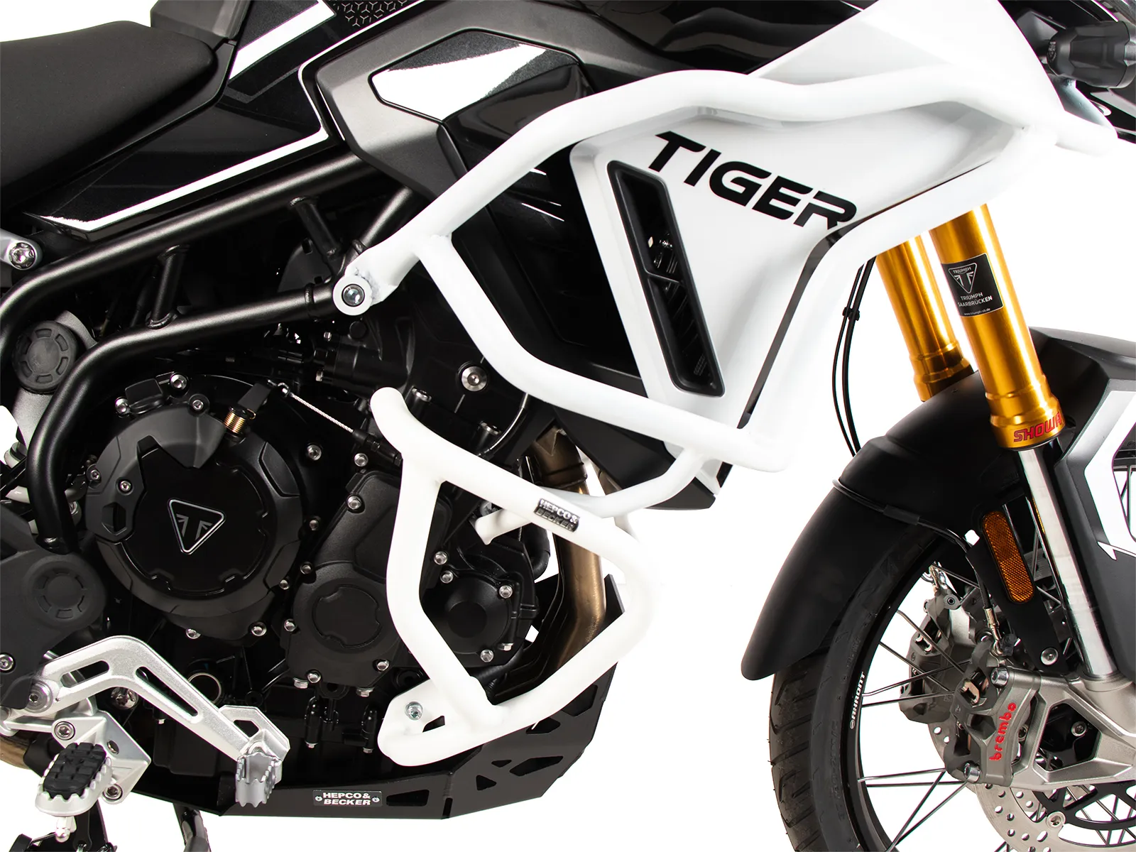 Tank guard "Solid" white for Triumph Tiger 900 Rally Pro (2024-)