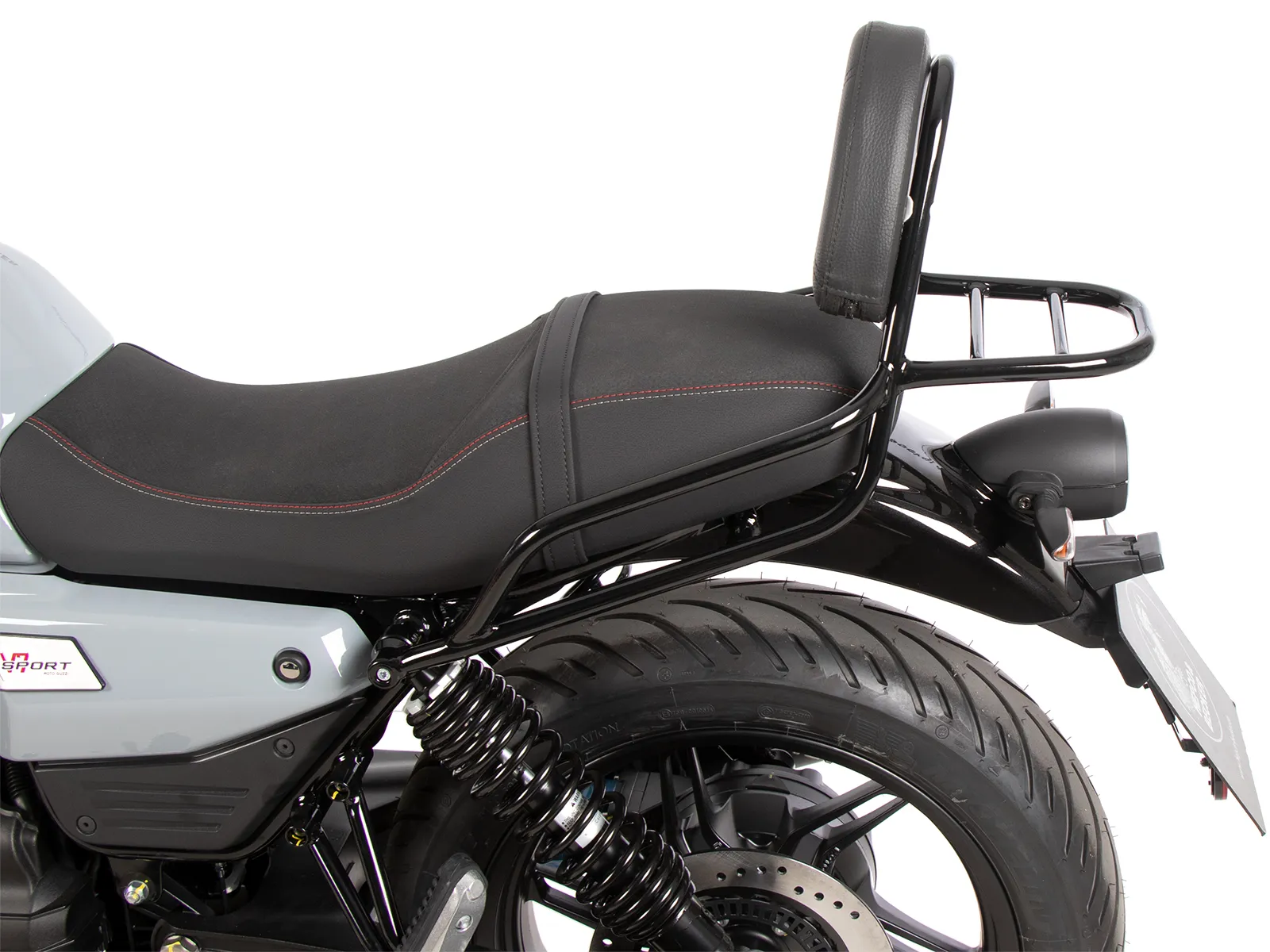 Sissybar with luggage rack black for Moto Guzzi V7 Special (2025-)