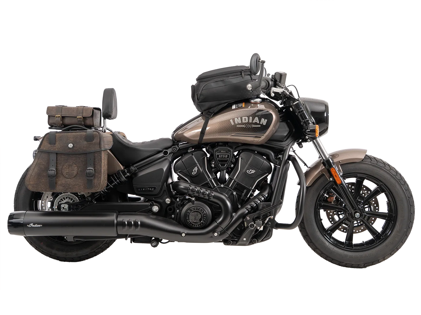 Solorack with backrest black for Indian Scout Bobber (2025-)