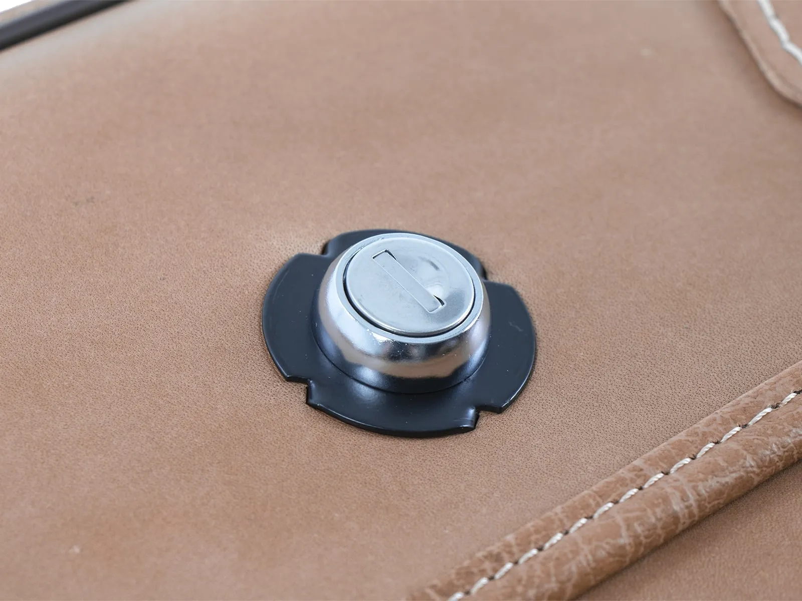 Leather single bag Buffalo brown left for C-Bow holder