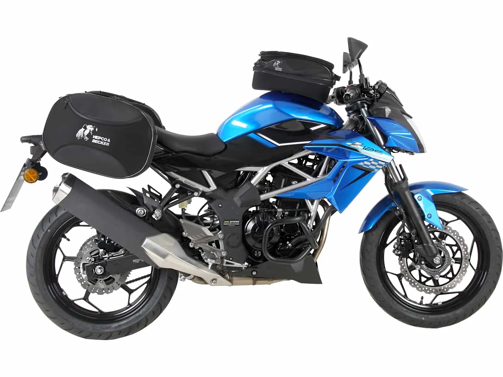C-Bow side carrier black for Kawasaki Z 125 (2018-)