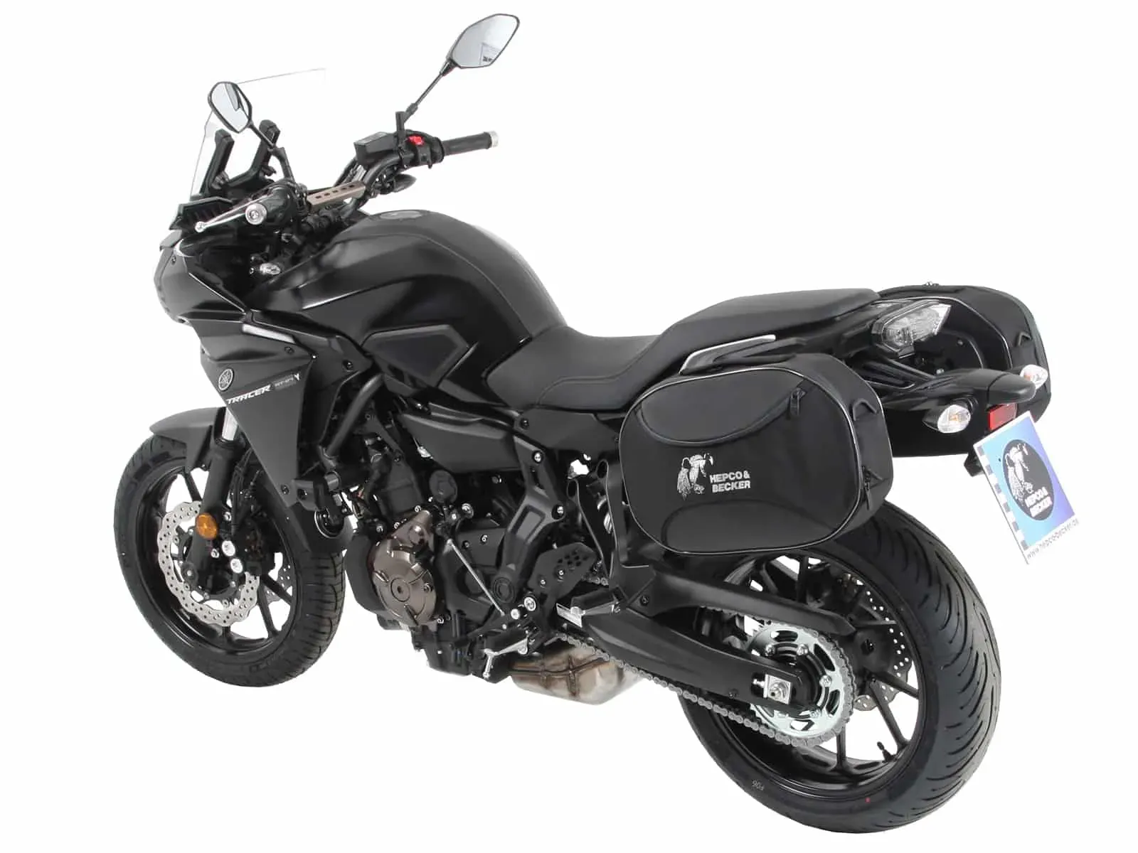 C-Bow side carrier black for Yamaha Tracer 7 (2021-2025)