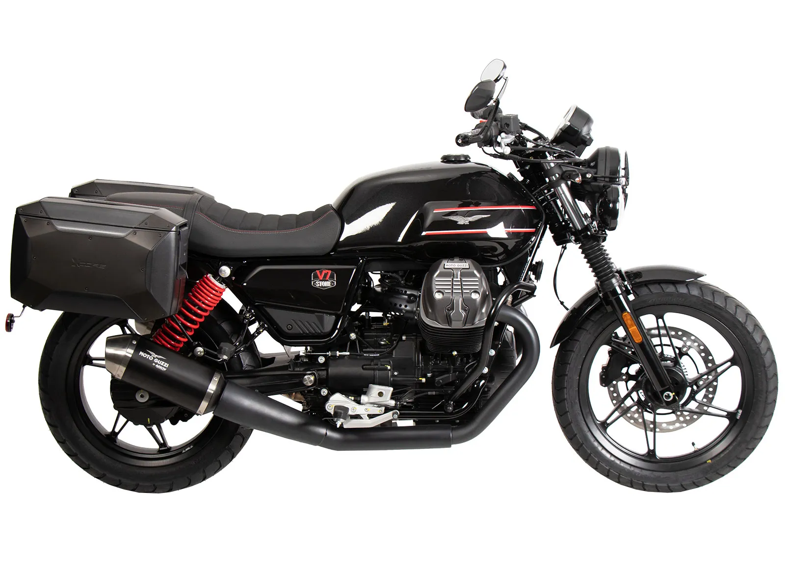 C-Bow side carrier black for Moto Guzzi V7 Stone Special Edition (850cc) (2022-2023)