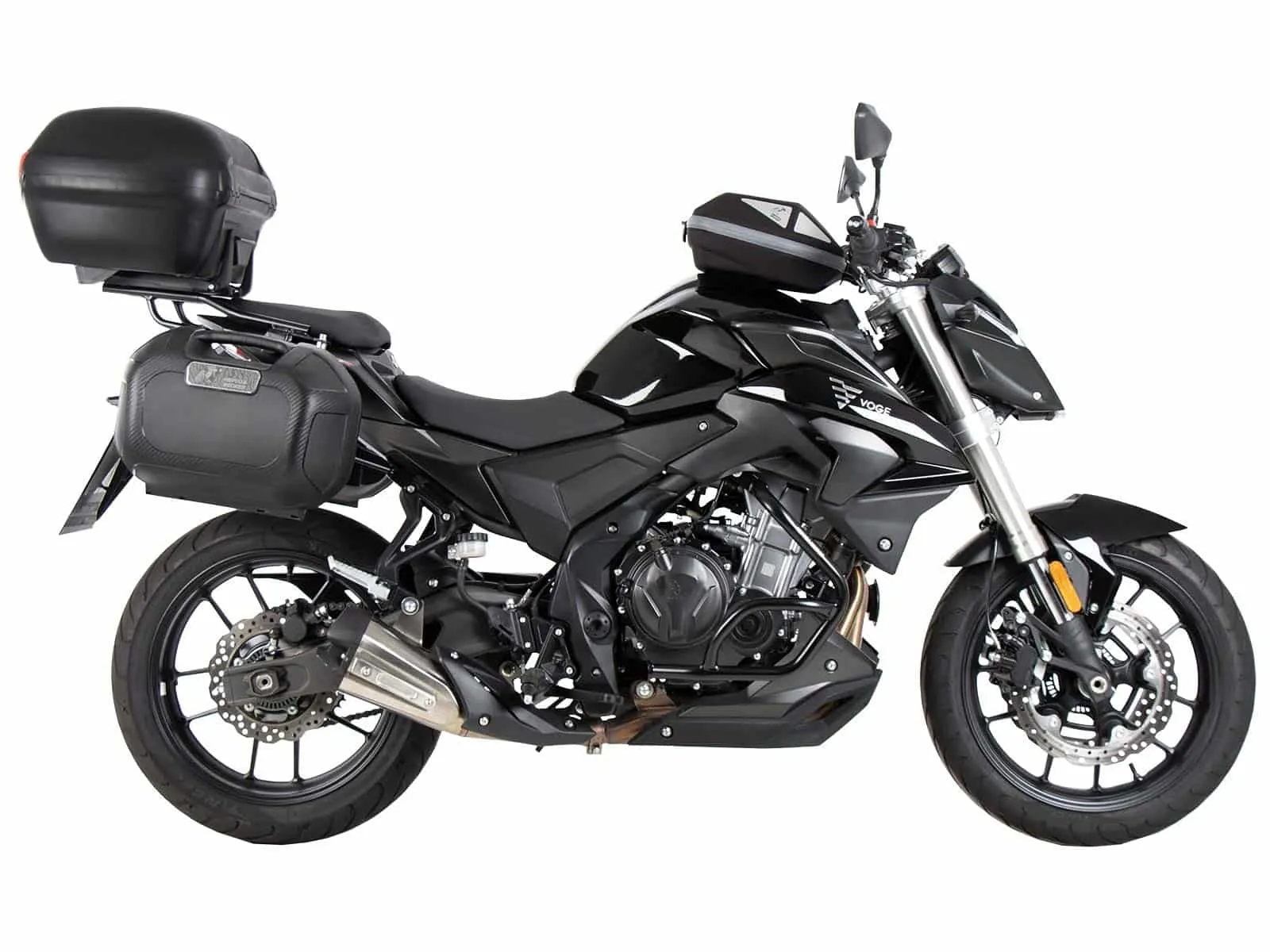 C-Bow side carrier black for Voge 500 R (2020-2024)
