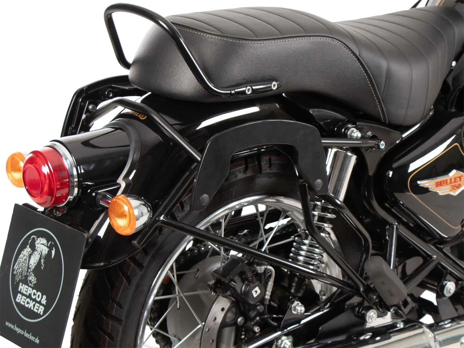C-Bow side carrier black for Royal Enfield Bullet 350 (2024-)