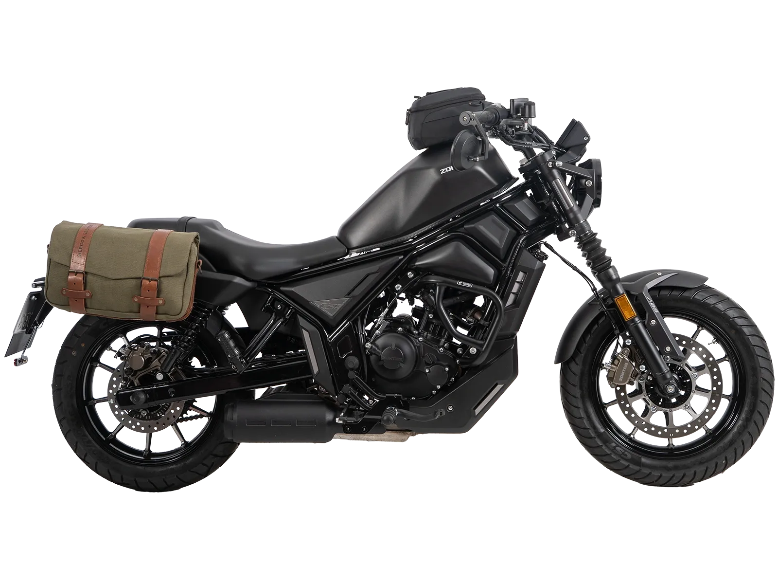 C-Bow side carrier black for Zontes 125-C2 (2025-)