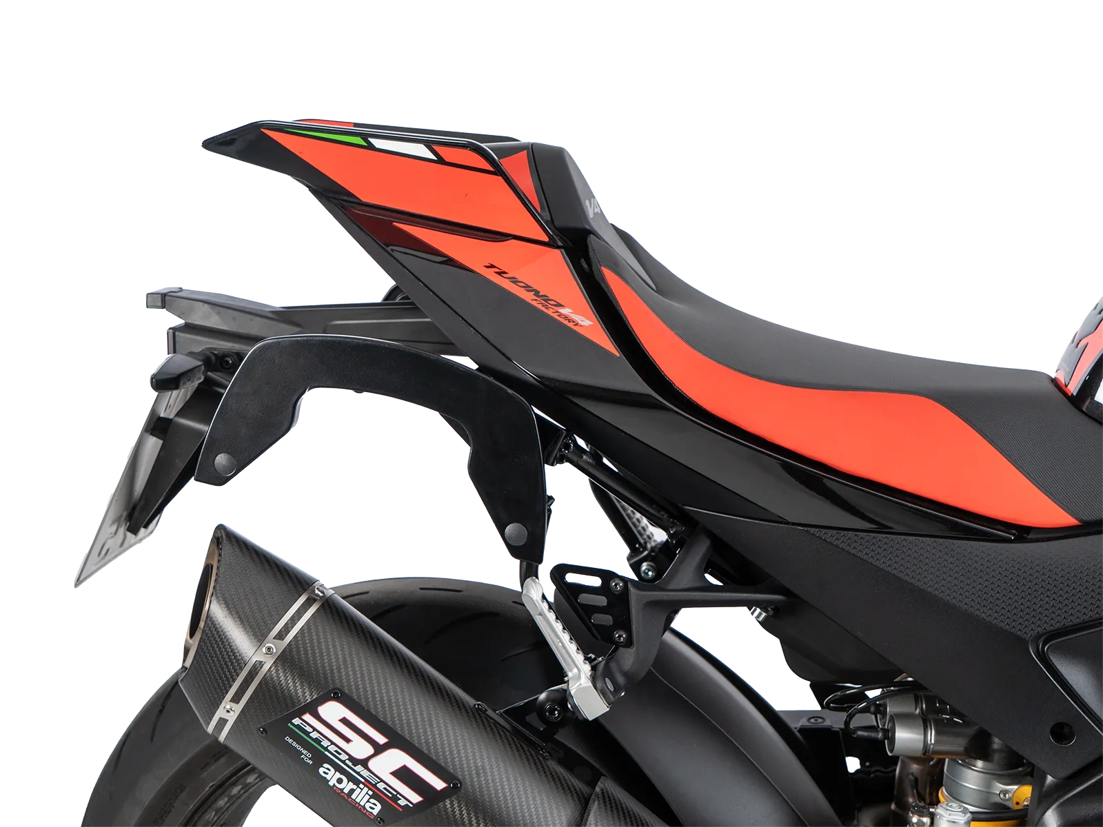 C-Bow side carrier black for Aprilia Tuono V4 Factory (2025-)