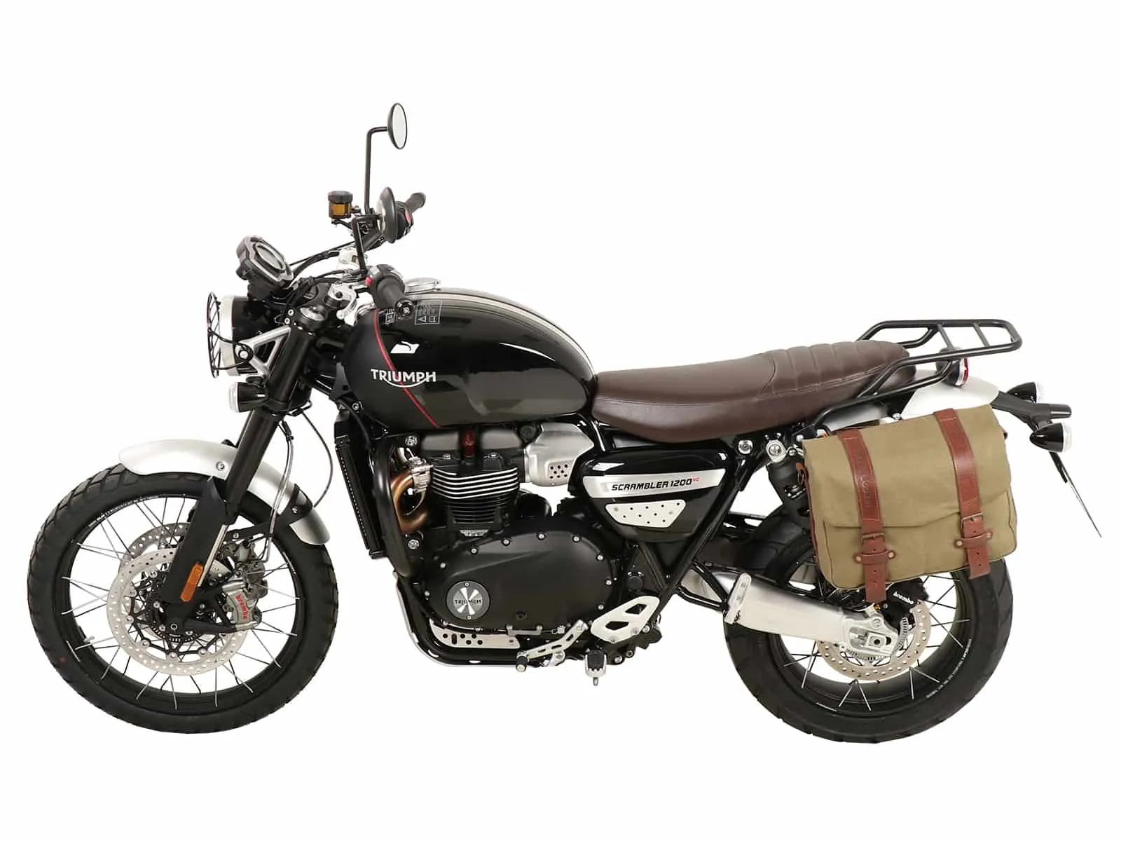 C-Bow side carrier one-sided left black for Triumph Scrambler 1200 XC (2019-2023)