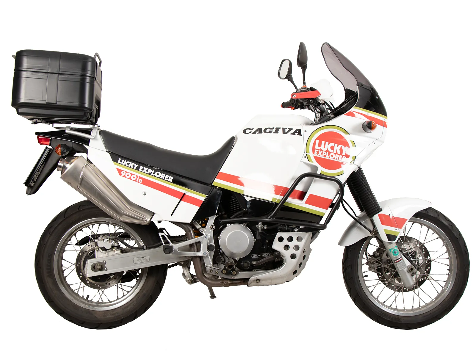 Tubular luggage rack Topcaseträger black for Cagiva Elefant 900 i.e. (1990-1992)