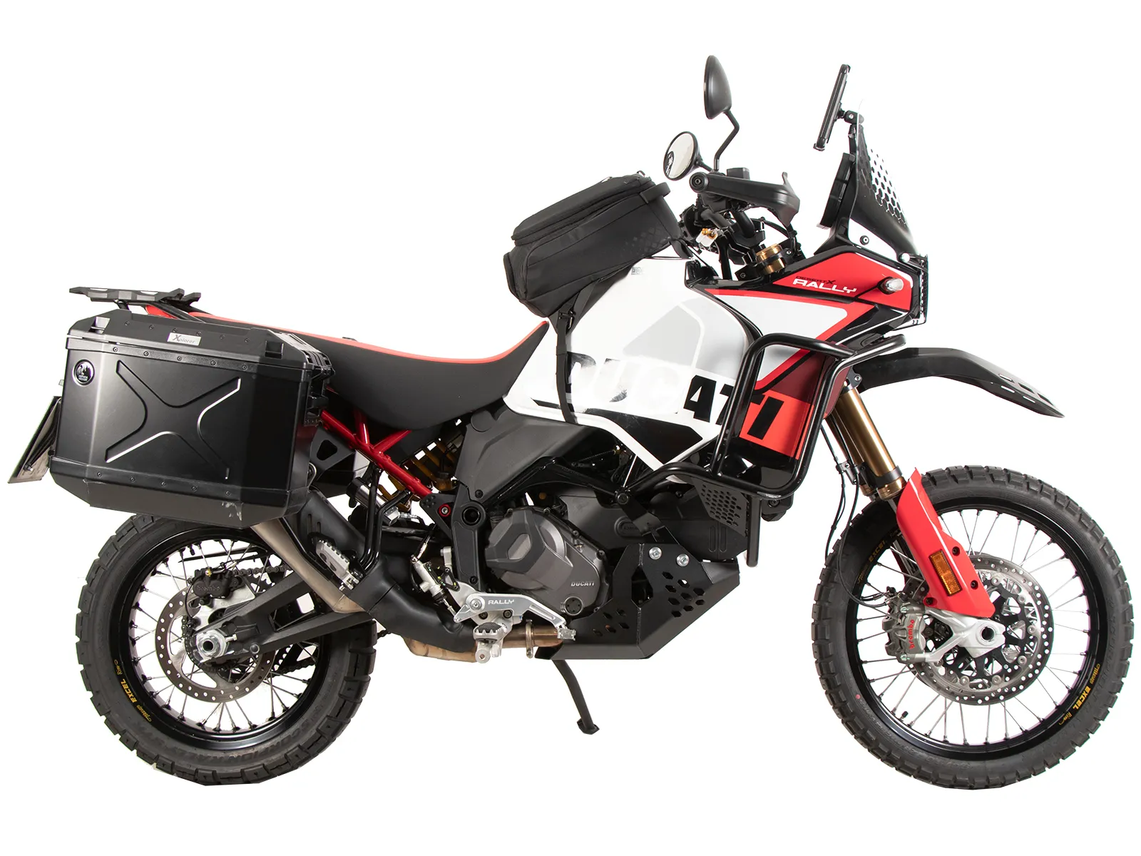 Suitcase carrier set cutout black incl. Xplorer cutout black Suitcase set for Ducati DesertX Rally (2024-)
