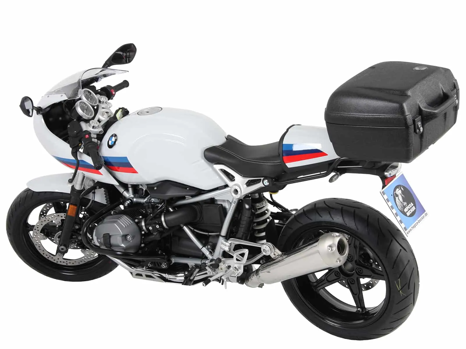 Alurack top case carrier black for BMW R nineT Racer (2017-2023)