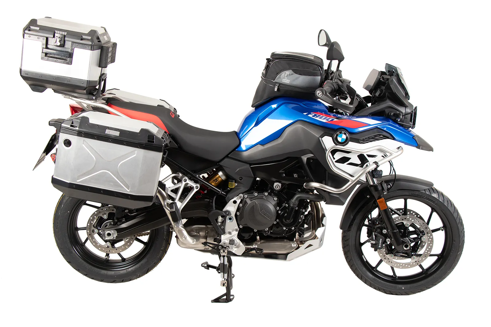 Alurack top case carrier black for combination with original stainless steel bridge for BMW F 800 GS (2024-)